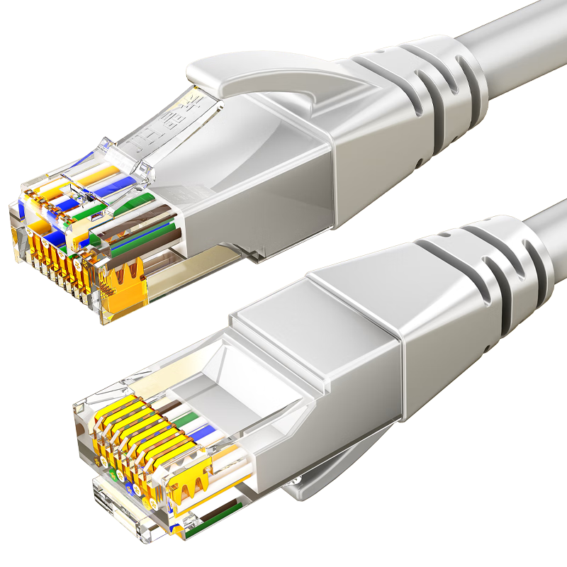 晶华 W191C 六类CAT6类网线高速千兆网络连接线家用电脑宽带机顶盒非屏蔽8芯双绞工程跳线灰色1米